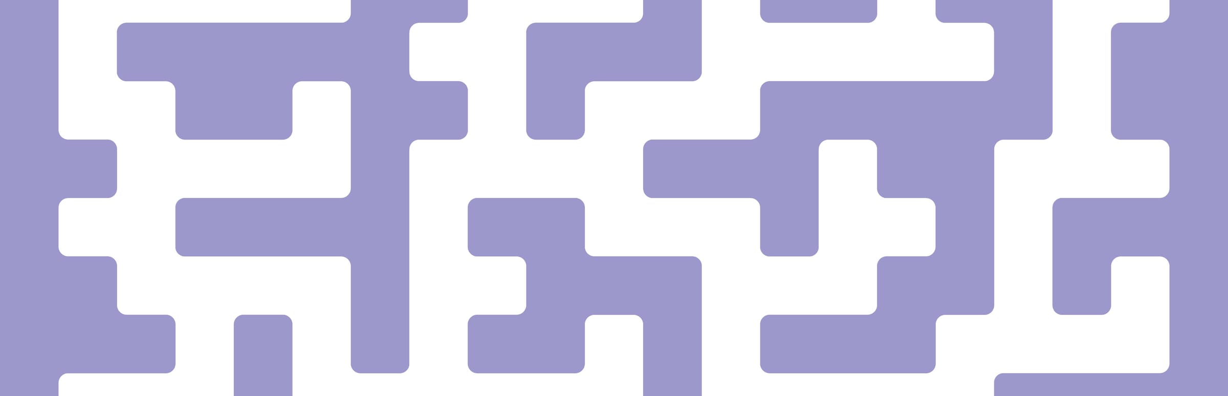 게임 『20 Small Mazes』의 콘셉트 이미지. 연보라색 벽과 흰색 통로로 이루어진 미로가 묘사되어 있다.